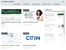 Tablet Screenshot of colombiaconsulta.com